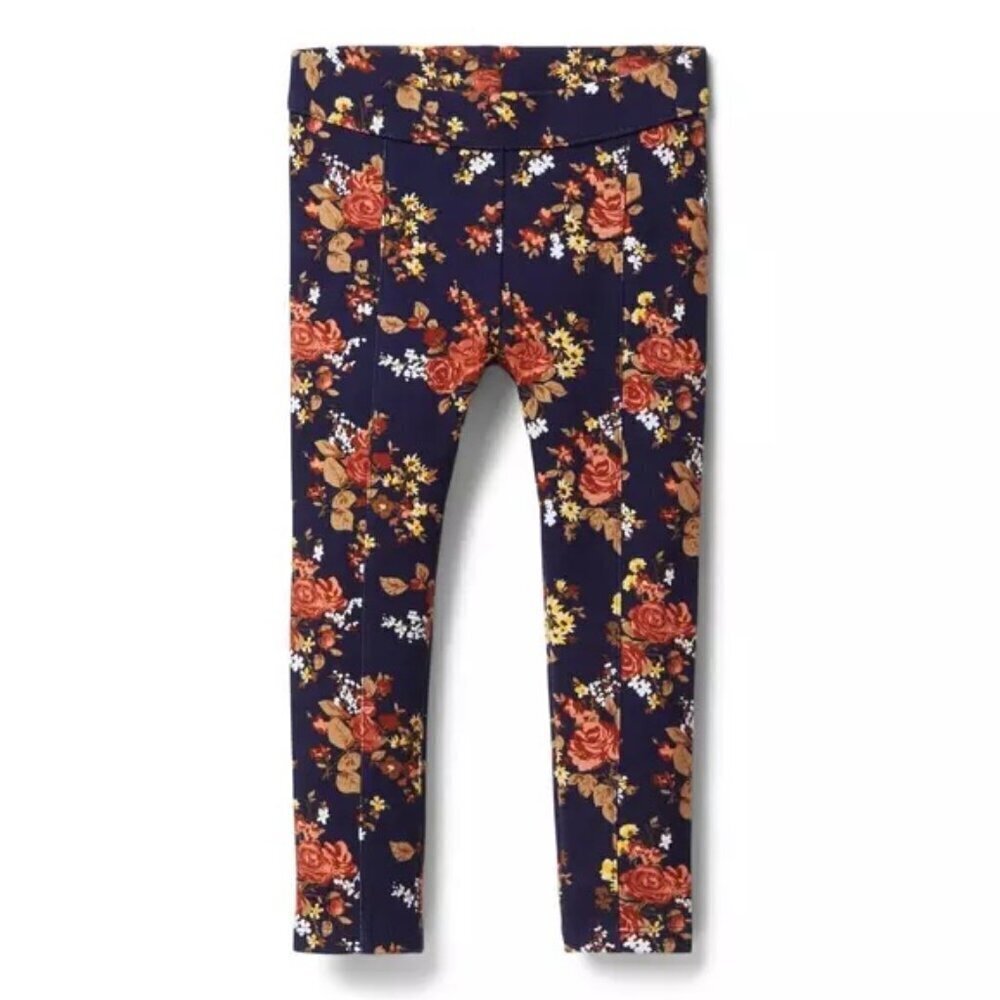 Janie And Jack Merchant Marine Floral Ponte Pant